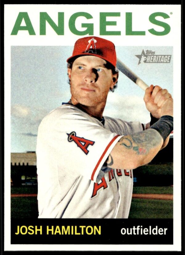 2013 Topps Heritage Josh Hamilton #246 (Front)