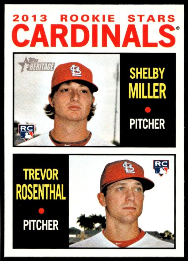 2013 Topps Heritage Shelby Miller / Trevor Rosenthal #262 (Front)