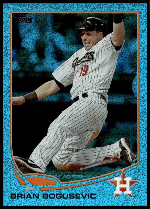 2013 Topps Series 1 Brian Bogusevic Silver Slate Blue Sparkle #319 (Front)