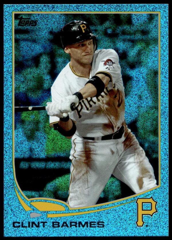 2013 Topps Series 1 Clint Barmes Silver Slate Blue Sparkle #92 (Front)