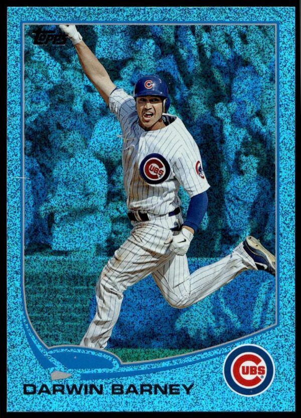 2013 Topps Series 1 Darwin Barney Silver Slate Blue Sparkle #299 (Front)
