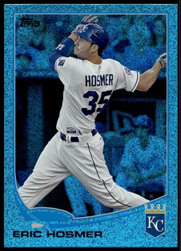 2013 Topps Series 1 Eric Hosmer Silver Slate Blue Sparkle #214 (Front)