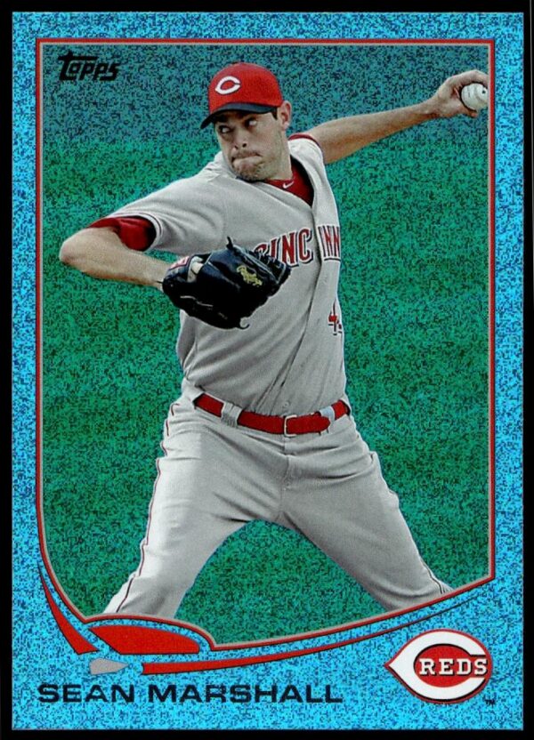 2013 Topps Series 1 Sean Marshall Silver Slate Blue Sparkle #251 (Front)