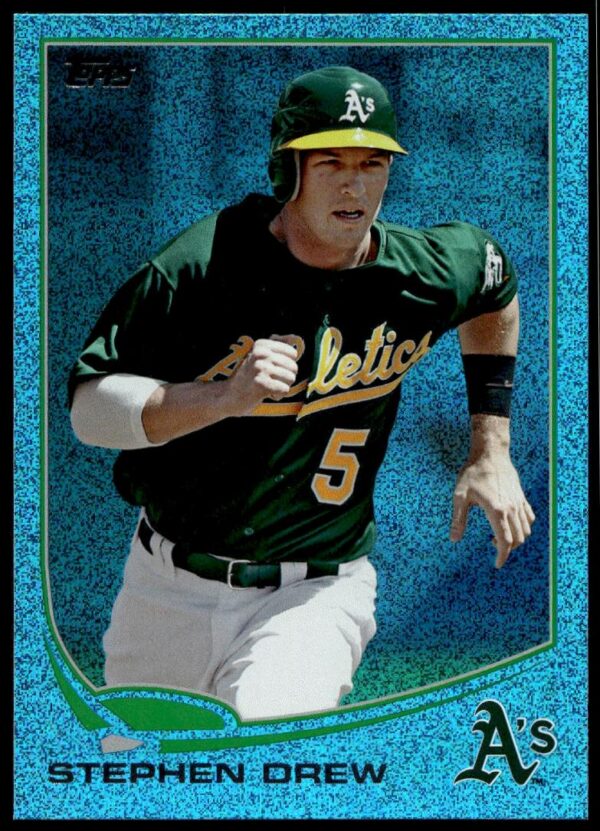 2013 Topps Series 1 Stephen Drew Silver Slate Blue Sparkle #160 (Front)
