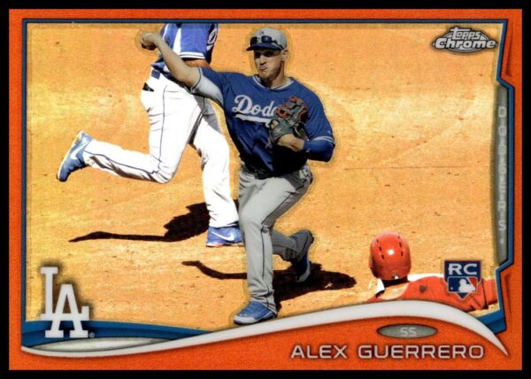 2014 Topps Chrome Alex Guerrero Orange #14 (Front)
