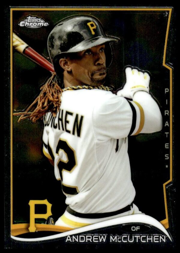 2014 Topps Chrome Andrew McCutchen (Swinging) #105 (Front)