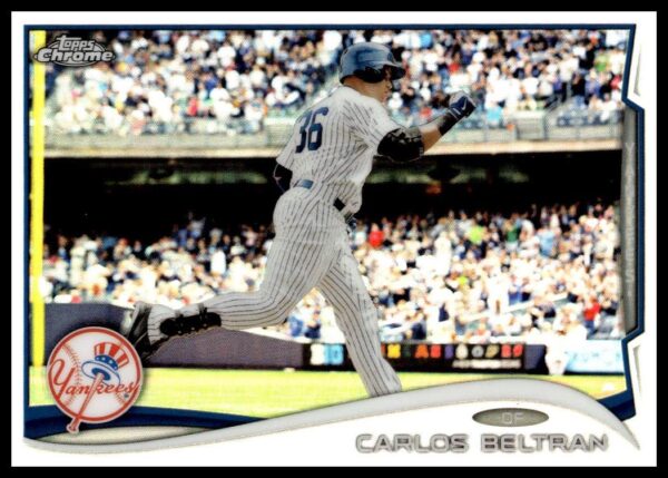 2014 Topps Chrome Carlos Beltran Purple Refractor #179 (Front)