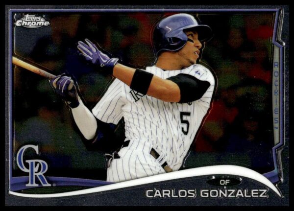 2014 Topps Chrome Carlos Gonzalez #190 (Front)