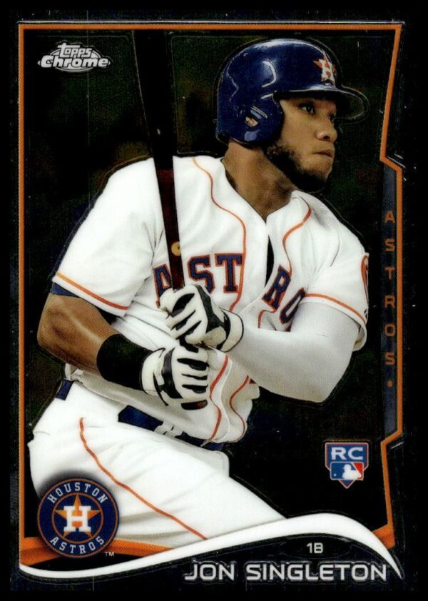 2014 Topps Chrome Jon Singleton #55 (Front)