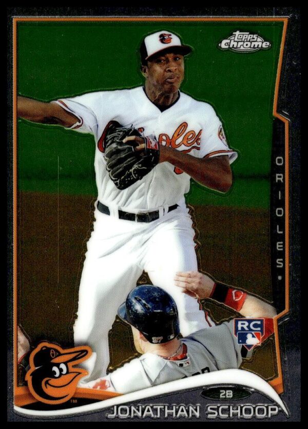 2014 Topps Chrome Jonathan Schoop #33 (Front)