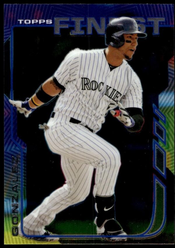 2014 Topps Finest Carlos Gonzalez #30 (Front)