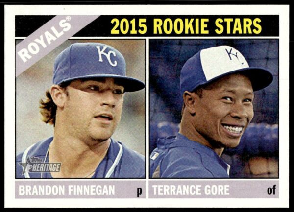 2015 Topps Heritage Brandon Finnegan / Terrance Gore #424 (Front)