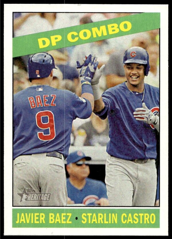 2015 Topps Heritage DP Combo (Starlin Castro / Javier Baez) #156 (Front)