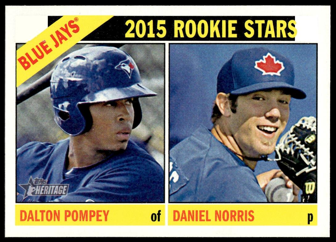 2015 Topps Heritage Dalton Pompey / Daniel Norris #333 (Front)