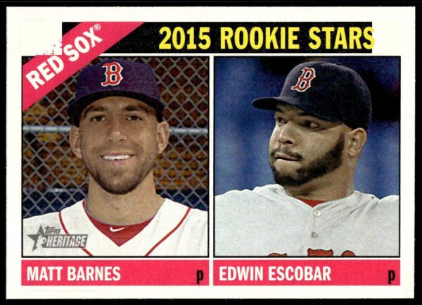 2015 Topps Heritage Edwin Escobar / Matt Barnes #44 (Front)