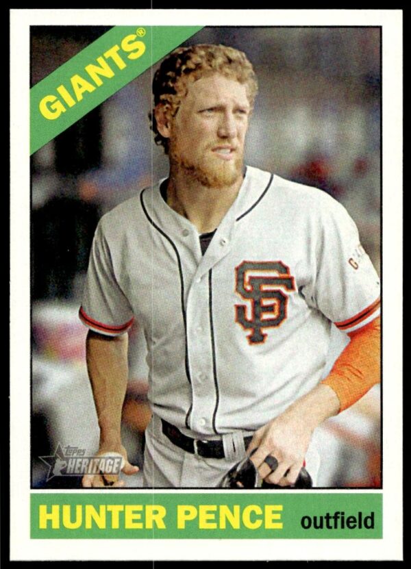 2015 Topps Heritage Hunter Pence #488 (Front)