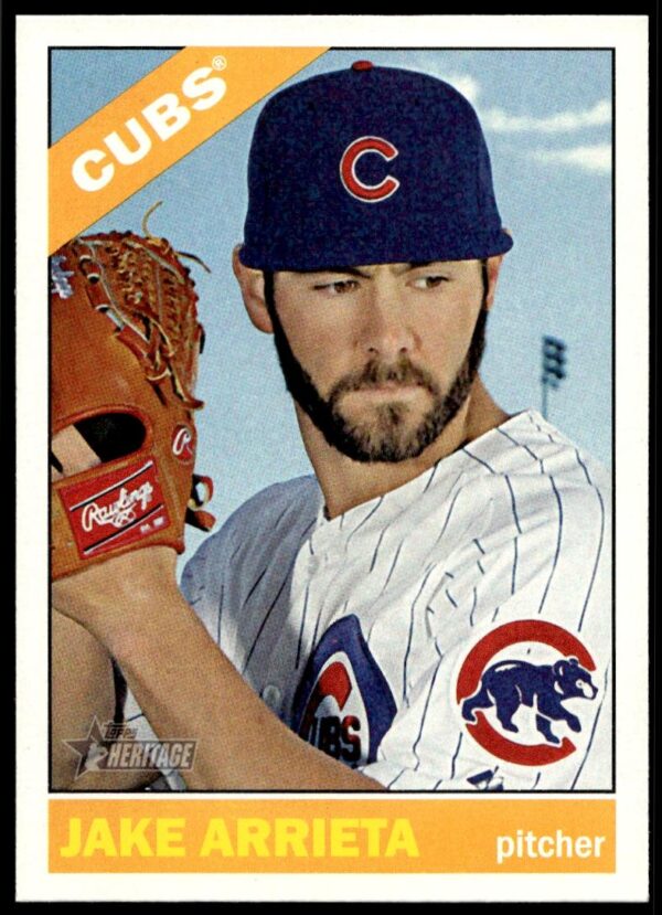 2015 Topps Heritage Jake Arrieta #384 (Front)