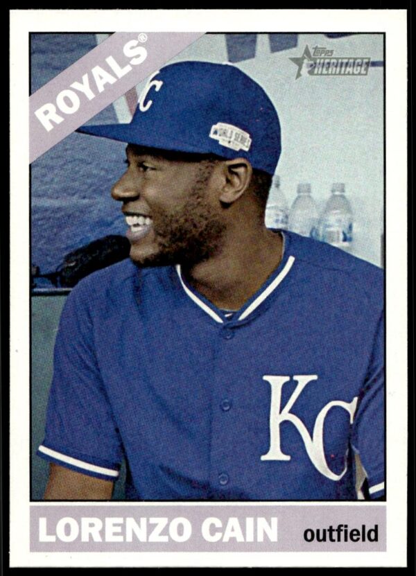 2015 Topps Heritage Lorenzo Cain #54 (Front)