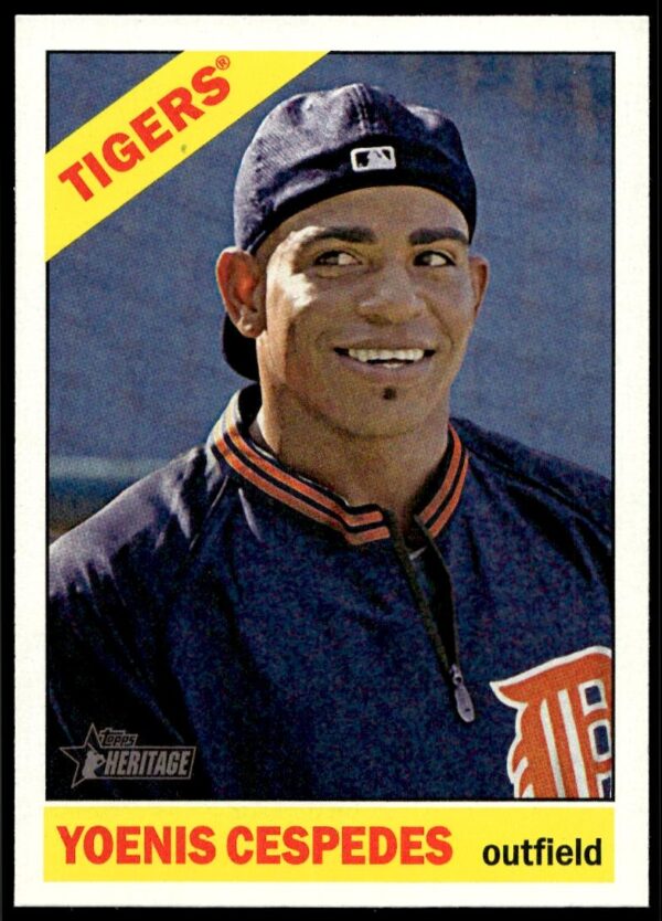 2015 Topps Heritage Yoenis Cespedes #70 (Front)