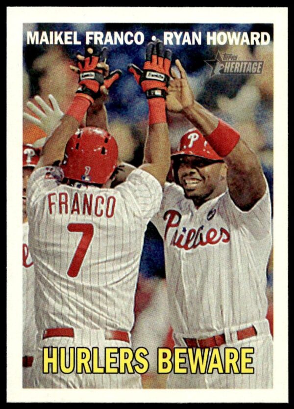 2016 Topps Heritage Maikel Franco / Ryan Howard #309 (Front)
