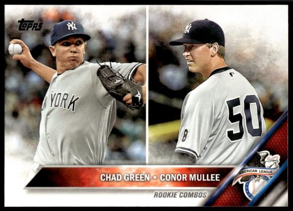 2016 Topps Update Chad Green / Conor Mullee #US3 (Front)