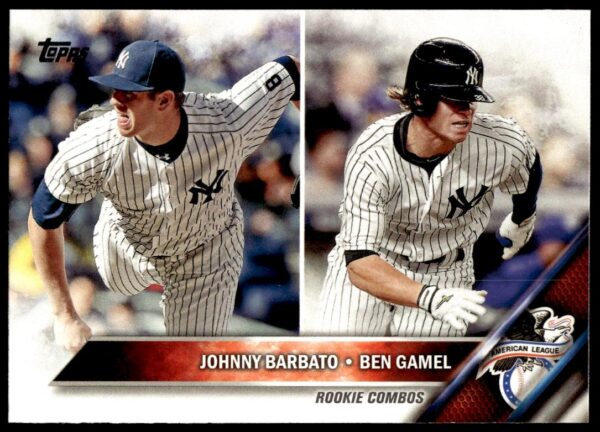 2016 Topps Update Johnny Barbato / Ben Gamel #US5 (Front)