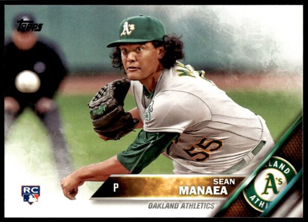 2016 Topps Update Sean Manaea (Pitching) (Horizontal) #US13 (Front)