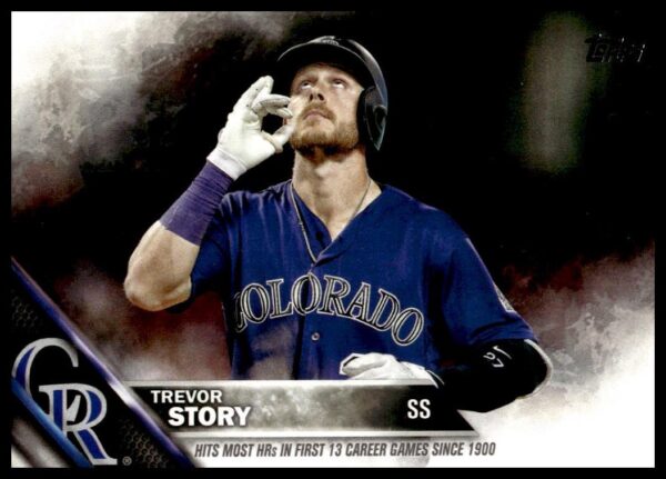 2016 Topps Update Trevor Story Rainbow Foil #US114 (Front)