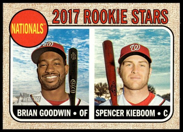 2017 Topps Heritage Brian Goodwin / Spencer Kieboom #319 (Front)