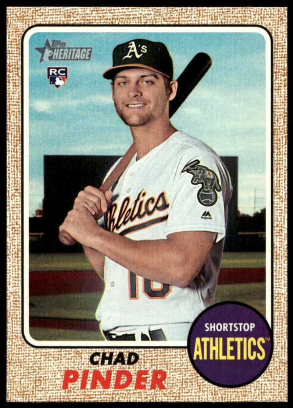 2017 Topps Heritage Chad Pinder #614 (Front)
