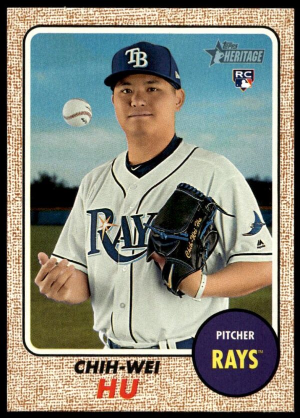 2017 Topps Heritage Chih-Wei Hu #645 (Front)