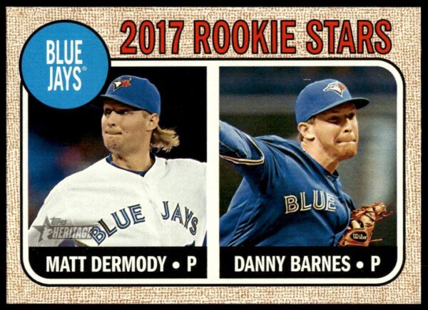 2017 Topps Heritage Danny Barnes / Matt Dermody #393 (Front)