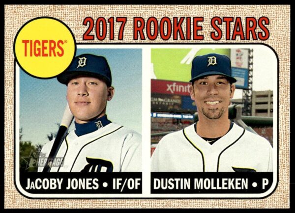 2017 Topps Heritage Dustin Molleken / Jacoby Jones #165 (Front)
