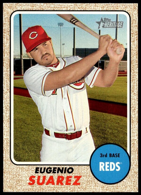 2017 Topps Heritage Eugenio Suarez #130 (Front)