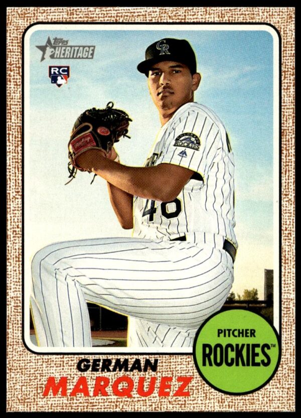 2017 Topps Heritage German Marquez #685 (Front)