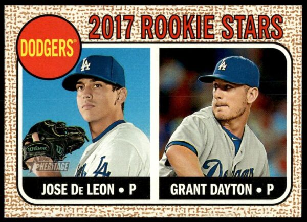 2017 Topps Heritage Grant Dayton / Jose De Leon #83 (Front)