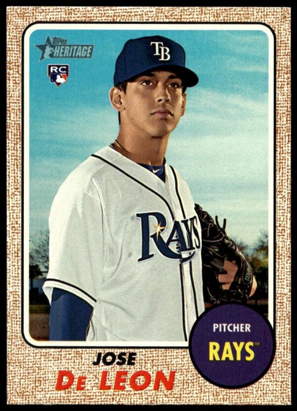2017 Topps Heritage Jose De Leon #642 (Front)