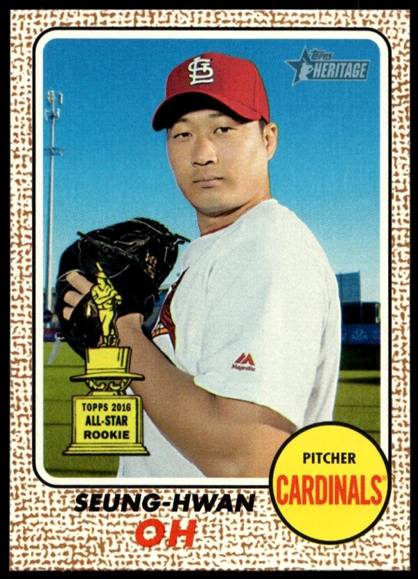 2017 Topps Heritage Seung-Hwan Oh #108 (Front)