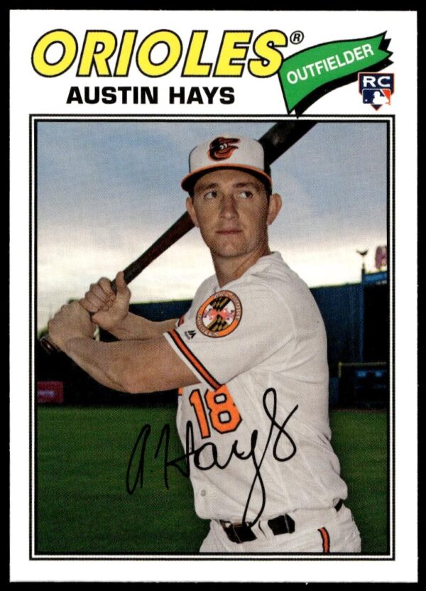 2018 Topps Archives Austin Hays #186 (Front)