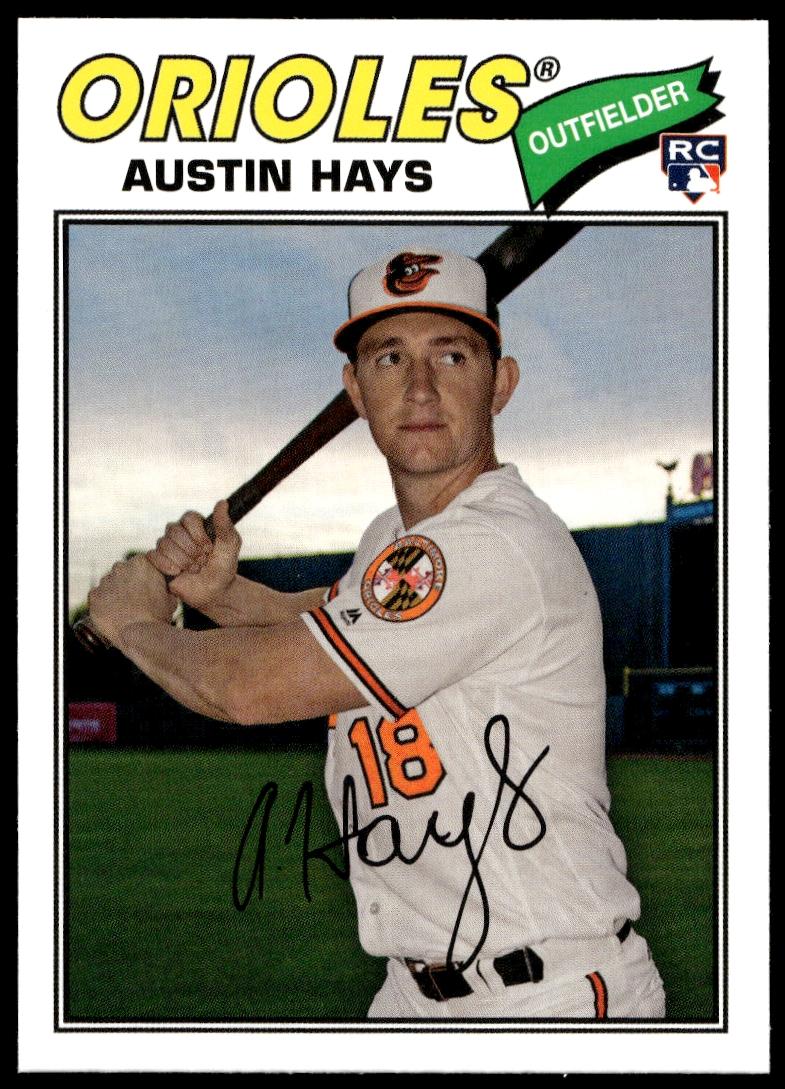 2018 Topps Archives Austin Hays #186 (Front)