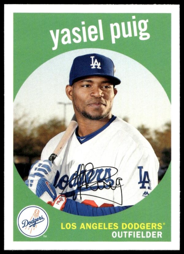 2018 Topps Archives Yasiel Puig #6 (Front)