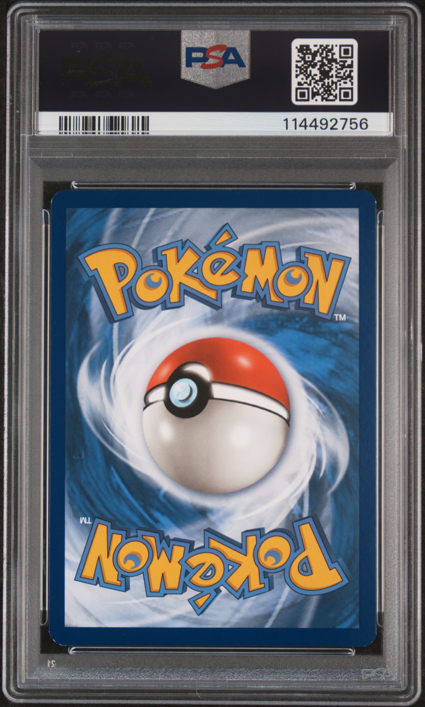 Back of 2019 Detective Pikachu promo card, PSA 7, linked to movie release.