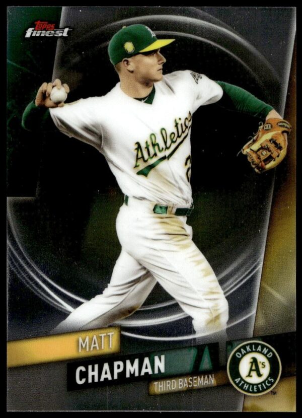 2019 Topps Finest Matt Chapman #5 (Front)