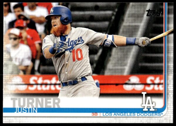 2019 Topps Series 1 Justin Turner #180 (Front)