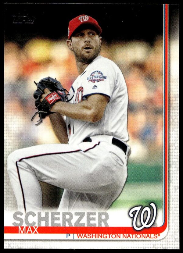 2019 Topps Series 1 Max Scherzer #344 (Front)
