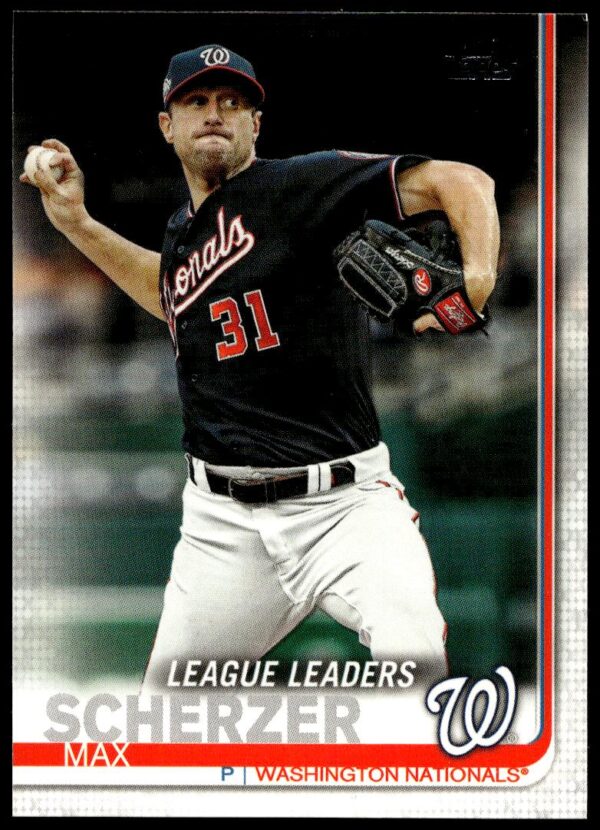 2019 Topps Series 1 Max Scherzer #6 (Front)