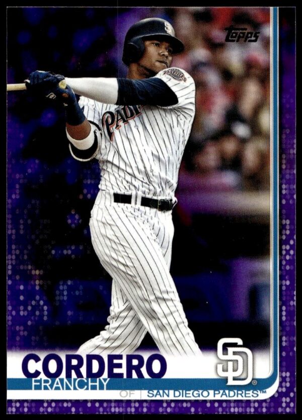 2019 Topps Series 2 Franchy Cordero Purple #539 (Front)