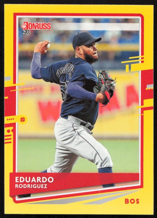2020 Donruss Eduardo Rodriguez Yellow #61 (Front)
