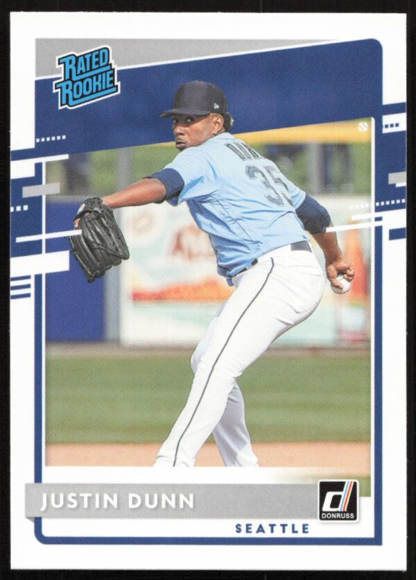 2020 Donruss Justin Dunn #41 (Front)