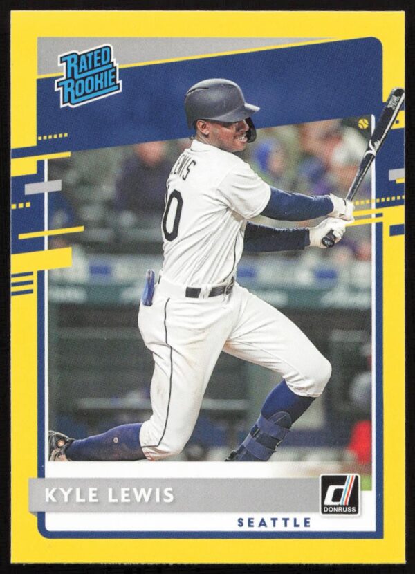 2020 Donruss Kyle Lewis Yellow #56 (Front)